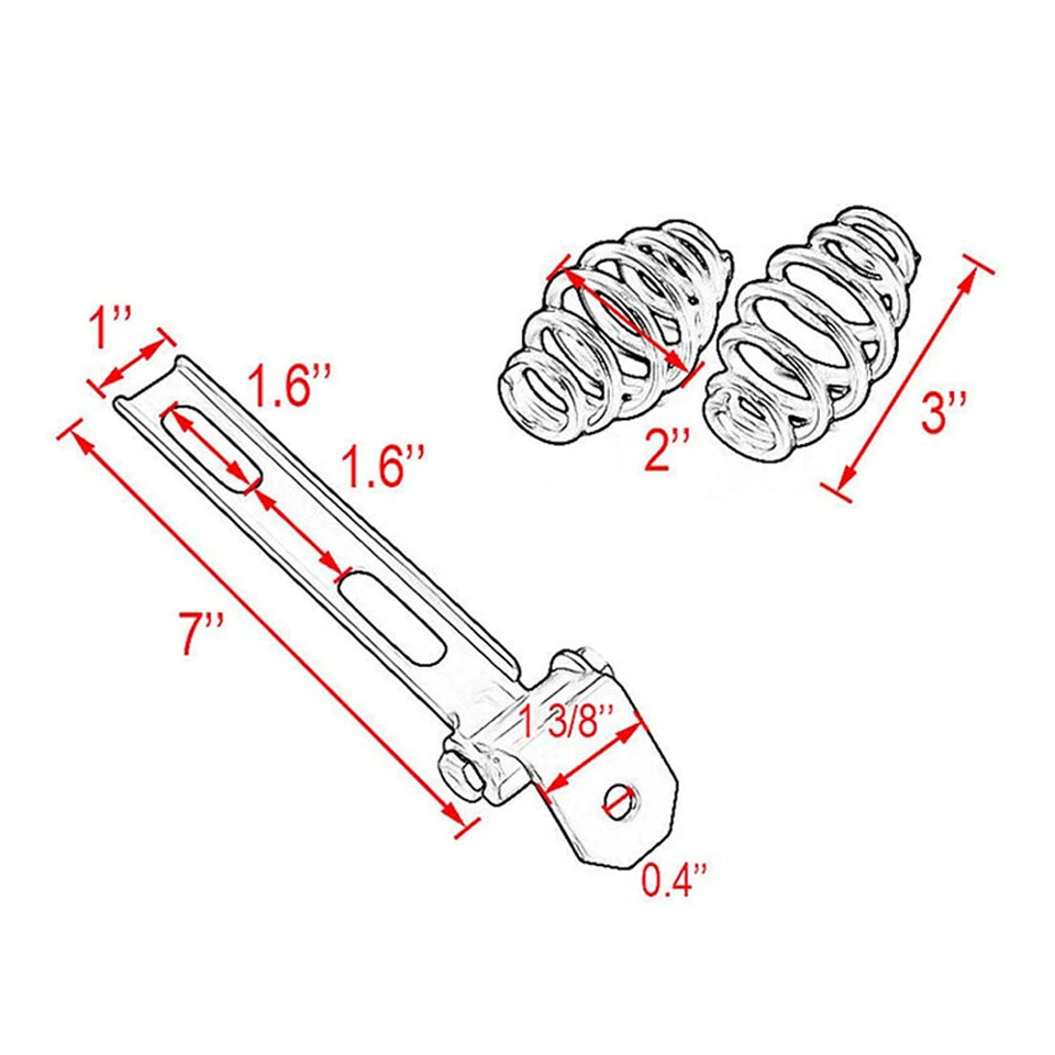 Motorcycle Bobber Solo Seats Spring Base Plate For Honda Shadow 650 700 750 800 - Image 3 of 4