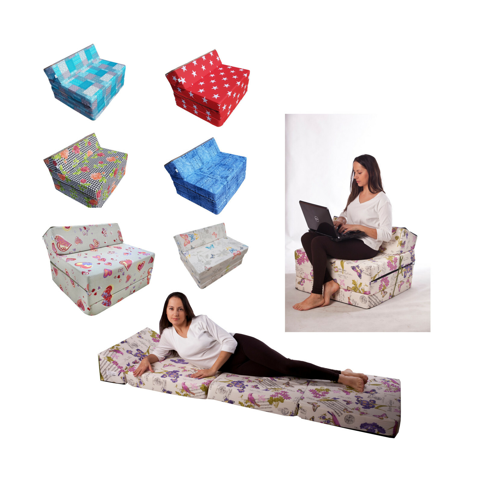 Matelas lit futon pliant 200x70 pour aménager un coin lecture ou accueillir vos invités