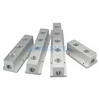 1/4" BSP Female 2-10 Way Solid Aluminum T-Shape Air Manifold Block Splitter