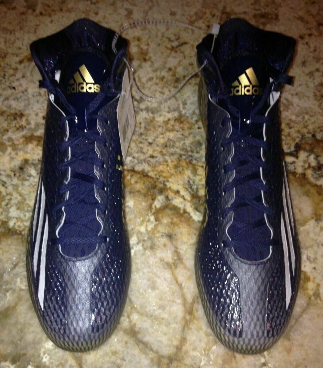 その他 adizero 5 star 3.0 Mid black/gold ADIDAS Adizero 5 Star 3.0 Mid Navy Blue Gold Molded Football