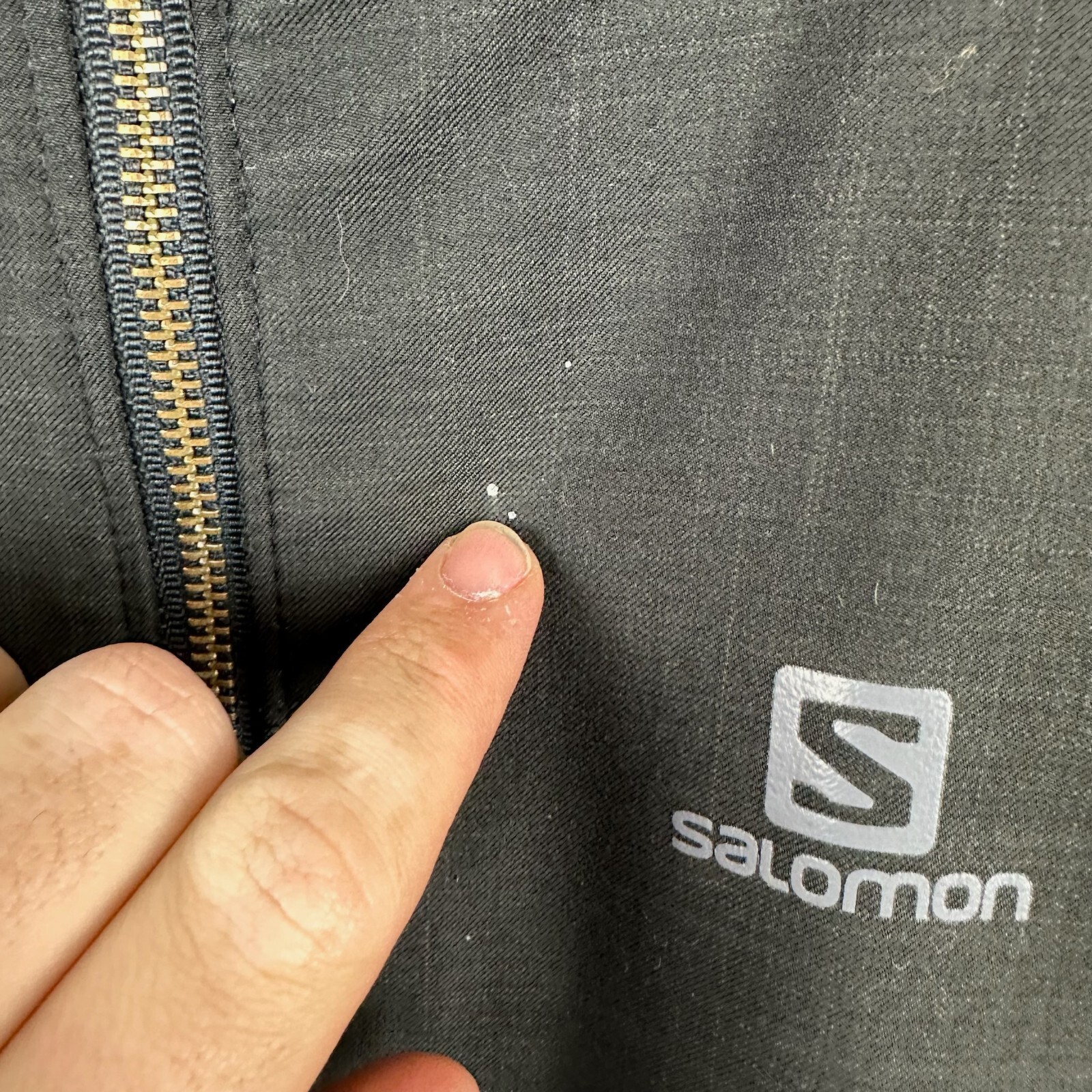 Giacca Salomon Uomo Grigio Clima Pro Sci Avventura Foderata in Pile Full Zip Taglia M
