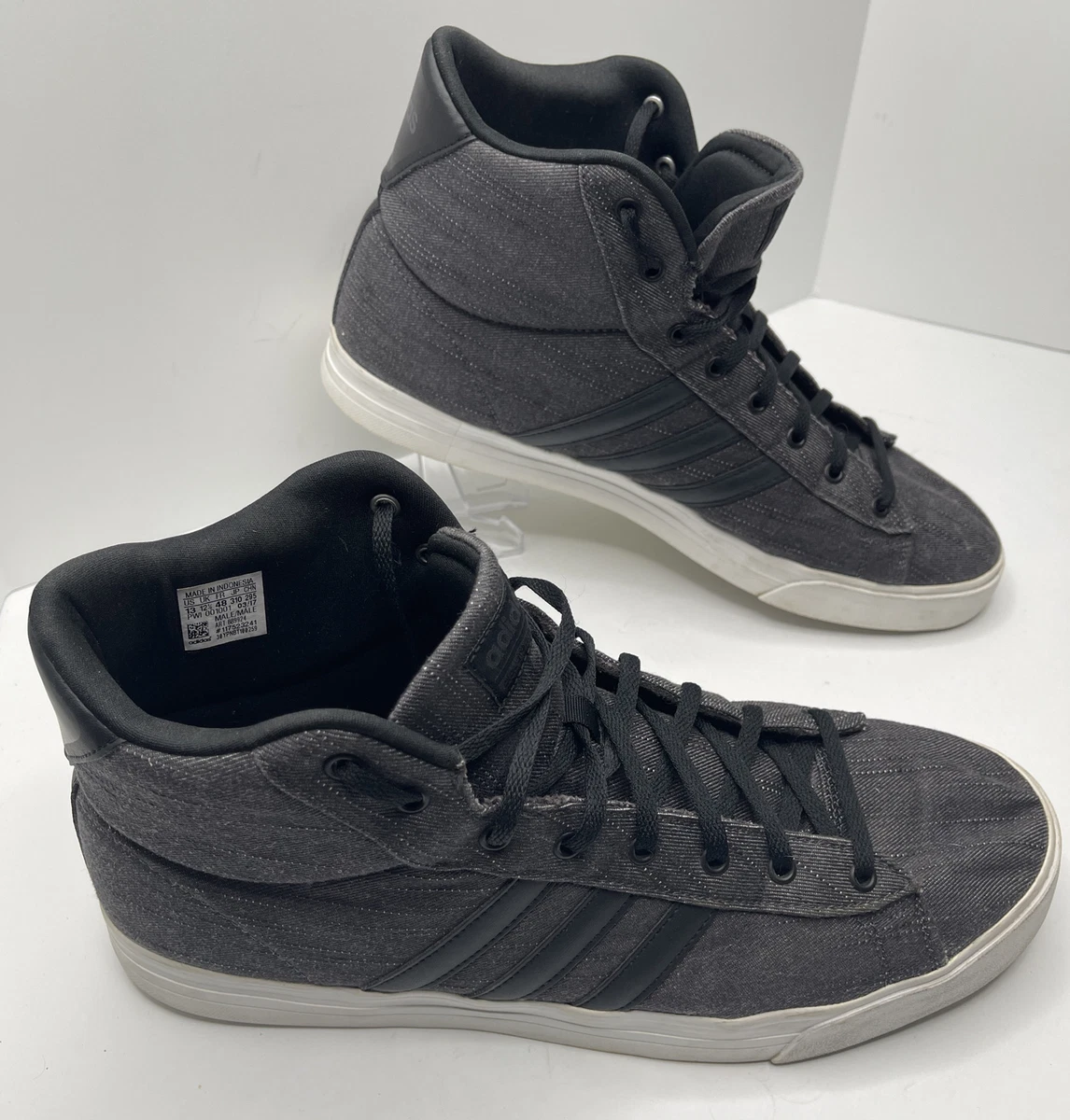 estudio Representación Incentivo ADIDAS NEO Cloudfoam Super Daily Men&#039;s Sz 13 Mid Sneakers Shoes  Gray/Blk BB9924 | eBay