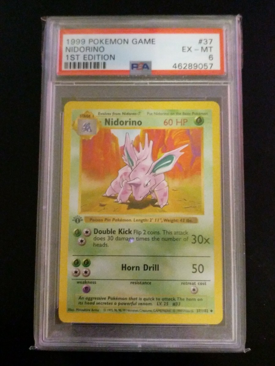 PSA10 Nidorino Shadowless ニドリーノ Nidorino 1st Edition Shadowless 1999 Pokemon Base Set PSA 6 | eBay