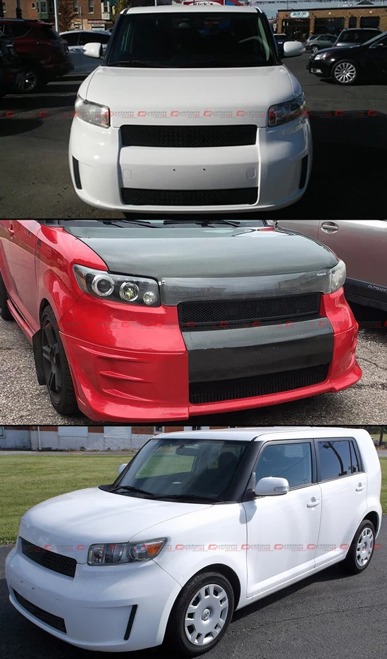 Para 2008-10 Scion XB Badgeless Malla Nido de abeja Negro Brillante Superior + Rejilla Inferior Foto 4 de 4