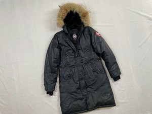 shiny canada goose jacket