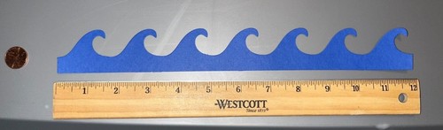 5 WAVE BORDER papel cartucho troquelado adornos álbum de recortes - Imagen 2 de 2