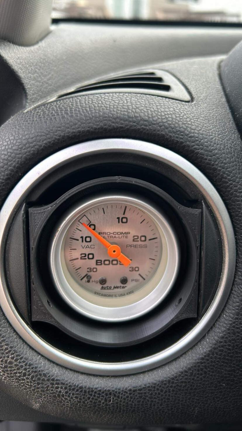 2 1/16 Mazda RX8 Gauge Vent Mount Pod Single Hole RX8 BLACK or SILVER