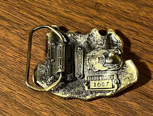 Rock 'N Roll Music Rocker Classic Vintage Belt Buckle (1982) Made in USA (ser #) - Picture 2 of 4
