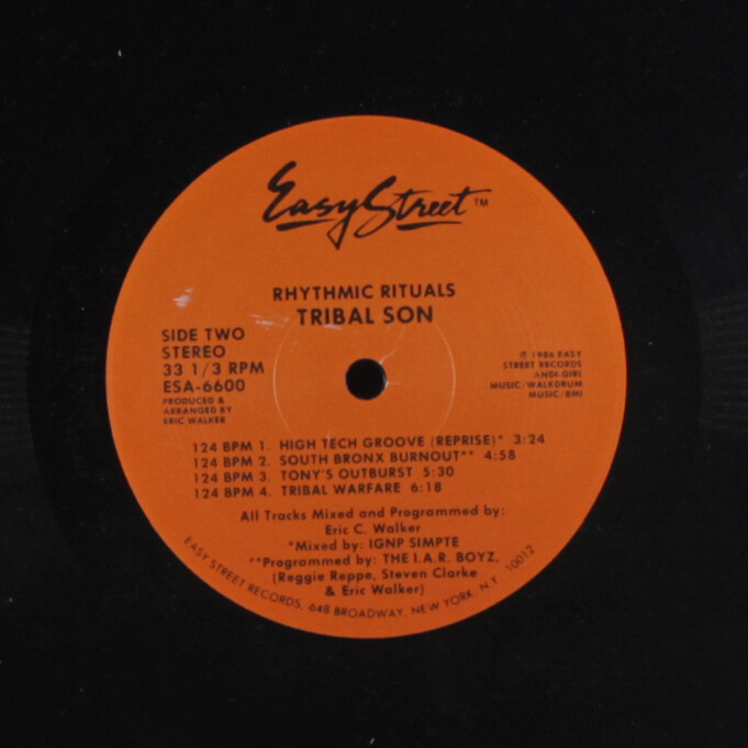 TRIBAL SON: rhythmic rituals Easy Street Records 12" LP 33 RPM