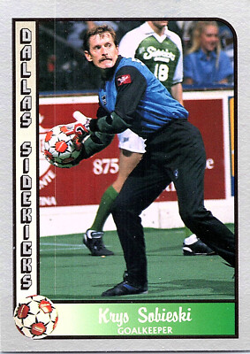 Krys Sobieski 1990-91 Pacific MSL #130 Dallas Sidekicks