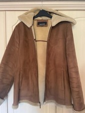 Women's Suede Coat By Jones Of New York Size M