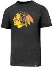 47 Brand NHL Chicago Blackhawks Knockaround Club Tee T-Shirt Shirt Forty Seven