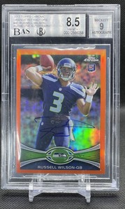 1/1 2012 Topps Chrome Orange REFRACTOR 40 Russell Wilson