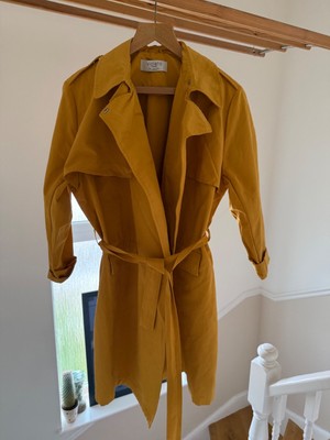 Violeta by Mango Belted Cotton-Blend Trench Coat