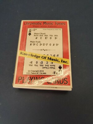 Chromatic Musical Tone Playing Cards major minor edition