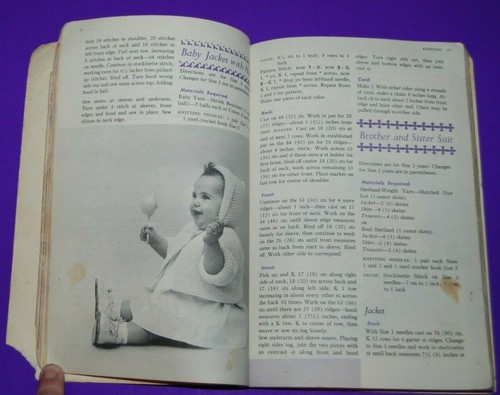 1963 Emily Post Knitting, Crocheting and Embroidering PB Book - Picture 2 of 5