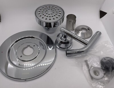 Replacement Round Escutcheon Plate For Moen Gibson Posi-Temp Shower – Metal Cover With Screws, Chrome Finish (Valve Not Included