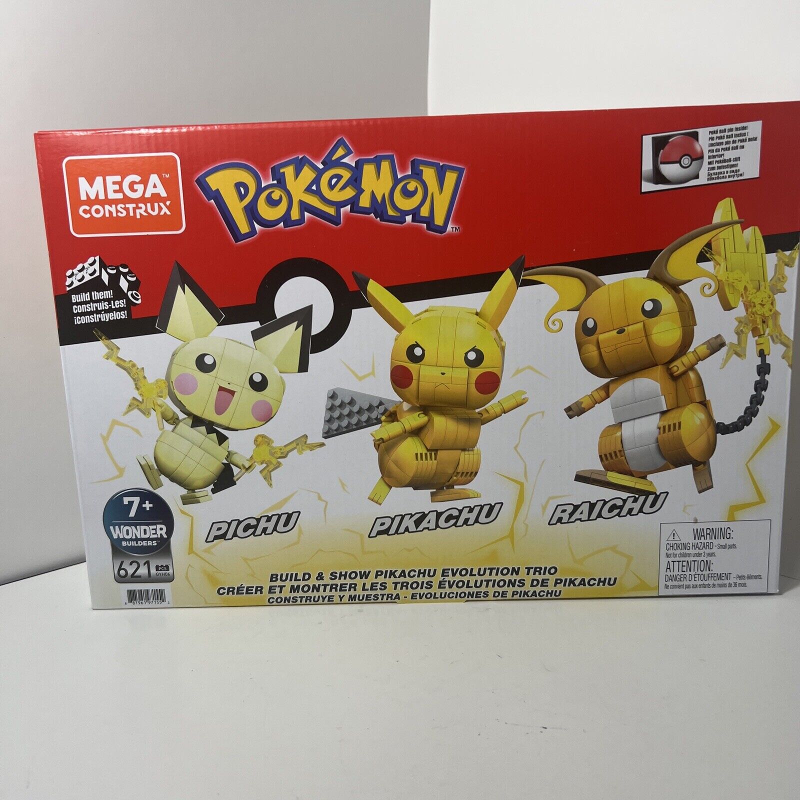 Pichu, Pikachu & Raichu Evolution Pokémon Pin