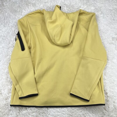 Nike Sportswear Men's Tech Fleece Full Zip Hoodie Yellow Size 3XL