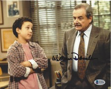 WILLIAM DANIELS SIGNED BOY MEETS WORLD MR FEENY 8X10 PHOTO PROOF BECKETT COA BAS
