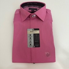 AlfaTech by Alfani Regular Fit LongSleeve ButtonUp Dress Shirt S 14-14 1/2 32/33