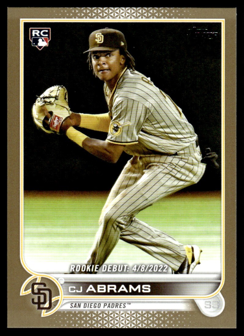 2022 Topps Update Gold CJ Abrams Rookie 0691/2022 San Diego Padres #US327