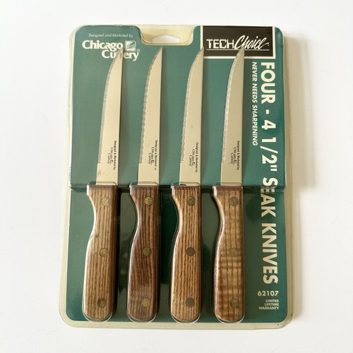 Chicago Cutlery Vintage Steak Knives Set of 4 4.5” 62107 BRAND NEW