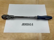 Snap-on Tools NEW POWER BLUE 3/8" Drive Hard Grip Long Flex Ratchet FHLFD80AMB