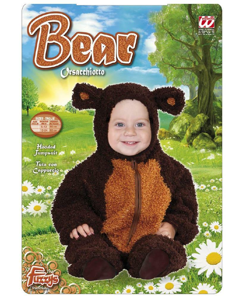 Costume Carnevale Orso Travestimento Orsacchiotto PS 19962