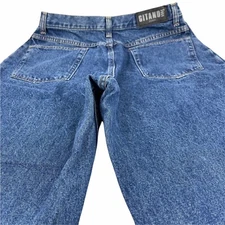 Gitano Vintage Jeans Size 14 Petite Tapered Leg Medium Denim Wash Womans 28X29