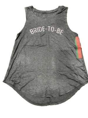 Grayson Thread Women's Bride-to-Be Graphic Tank Top - Heather Gray 3X