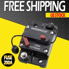 200A AMP Car Audio In line Circuit Breaker Manual Reset Boat 12V 48 Volt Fuse