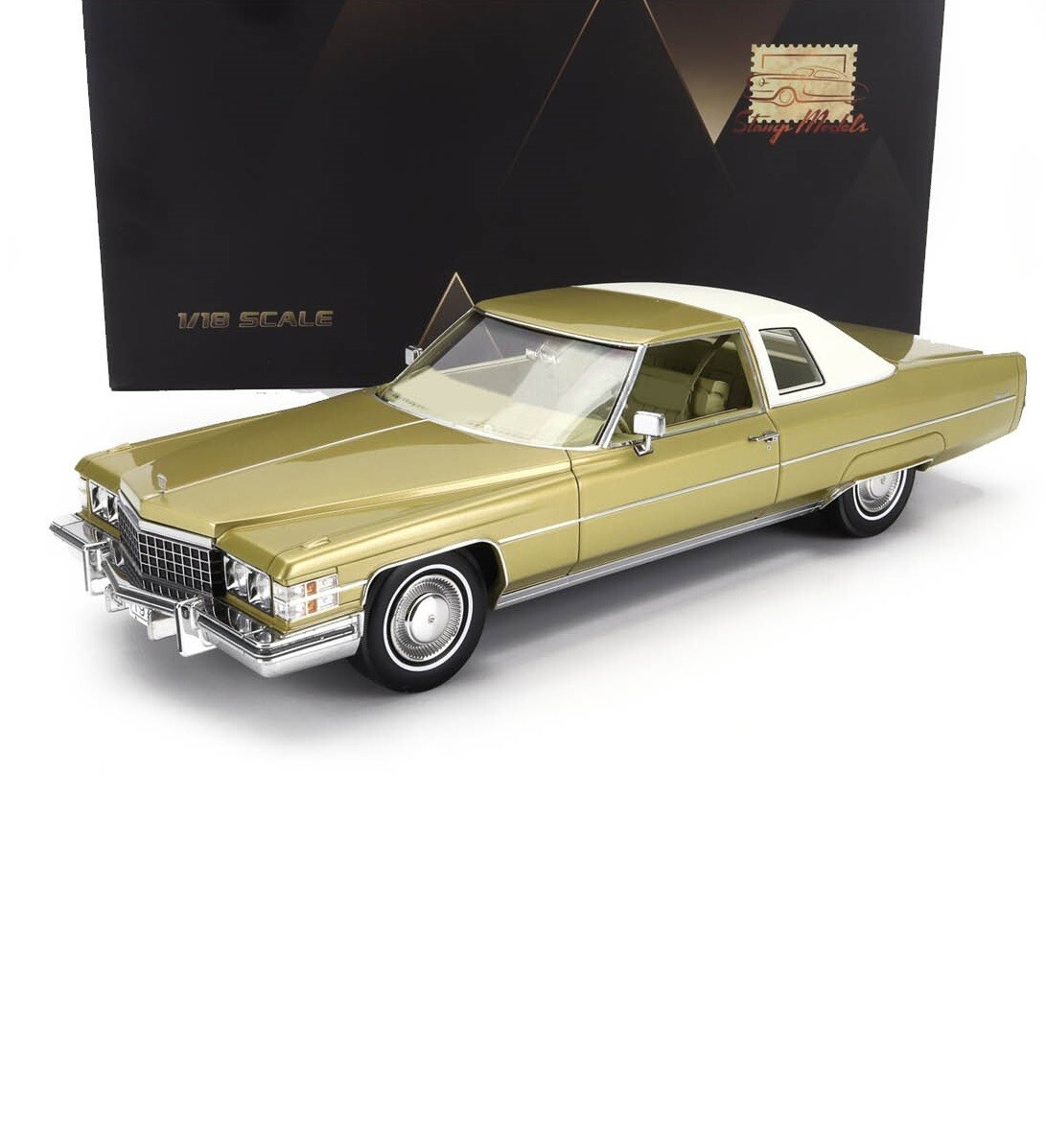 1974 CADILLAC COUPE DEVILLE GOLD 1:18 SCALE1 | eBay
