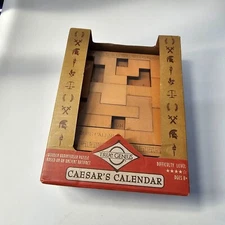 Incomplete* True Genius Wood Brainteaser Puzzle- Caesar's Calendar U5a