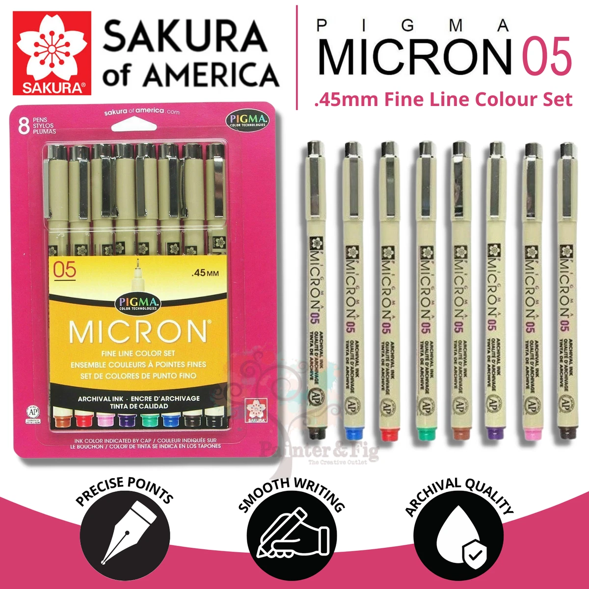 Sakura Pigma Micron Pens and Sets