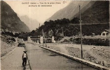 Old postcard Gavet - view of the water intake and road of SECHILIENNE (583268)
