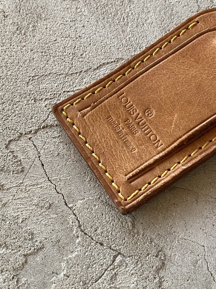 Authentic LOUIS VUITTON Small Leather Luggage ID Tag eBay