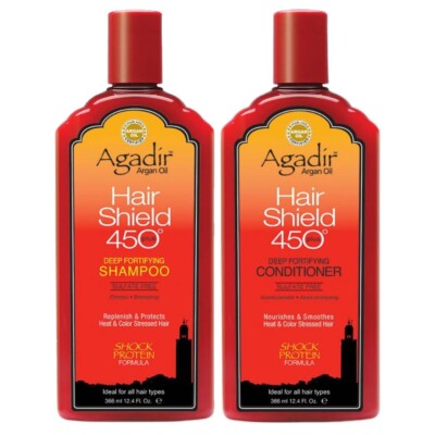 Agadir Hair Shield 450 Deep Fortifying Shampoo and Conditioner 12.4oz (Duo Pack)