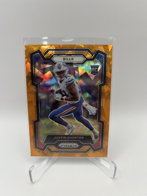Justin Shorter 2023 Prizm  RC Orange Cracked Ice #310