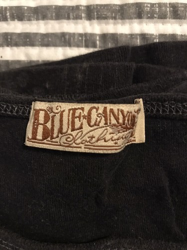 Blue Canyon T-Shirt Black Short Sleeve Studded -ROME-Cotton Tee -XL NEW - Picture 3 of 10
