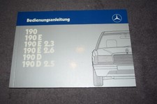 Operating Instructions Manual Mercedes W201 190 E/D Mint/Unused