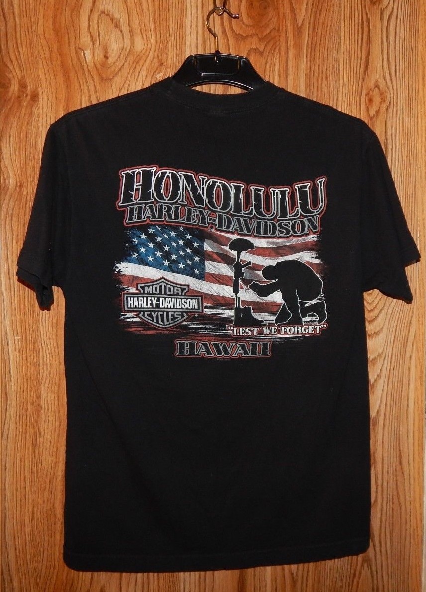 ハワイ限定【Harley-Davidson HONOLULU】Logo ロング Tシャツ