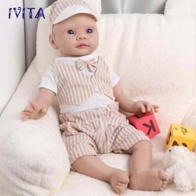 20'' Full Silicone Reborn Baby Doll Silicone Newborn Lifelike Friendly Baby Boy