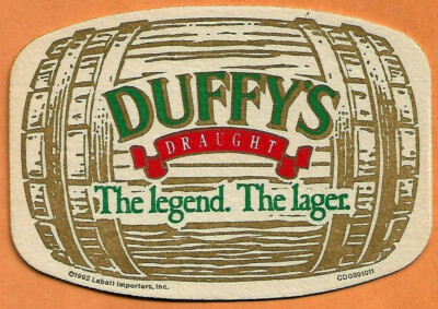 16 Duffy's Draught The Legend The Lager   Beer Coasters  Labatt