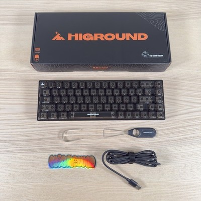 Higround Clear Crystal Obsidian Keyboard TTC Silent Glacier