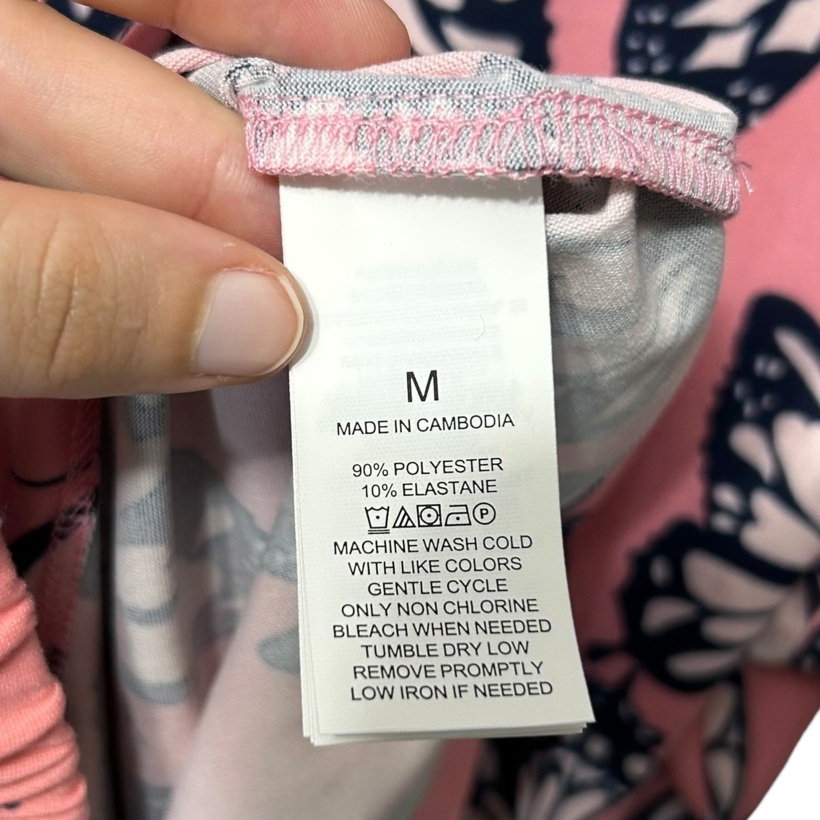 Kate Spade Butterfly Print 2 Pc Pajama Set NWT Women's Sz S/M Pink Colorful Chic thumbnail 9