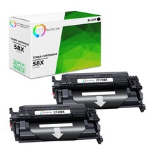 2Pk TCT Premium For HP 58X For HP CF258X Black HY LaserJet Pro M404 M428 Toner