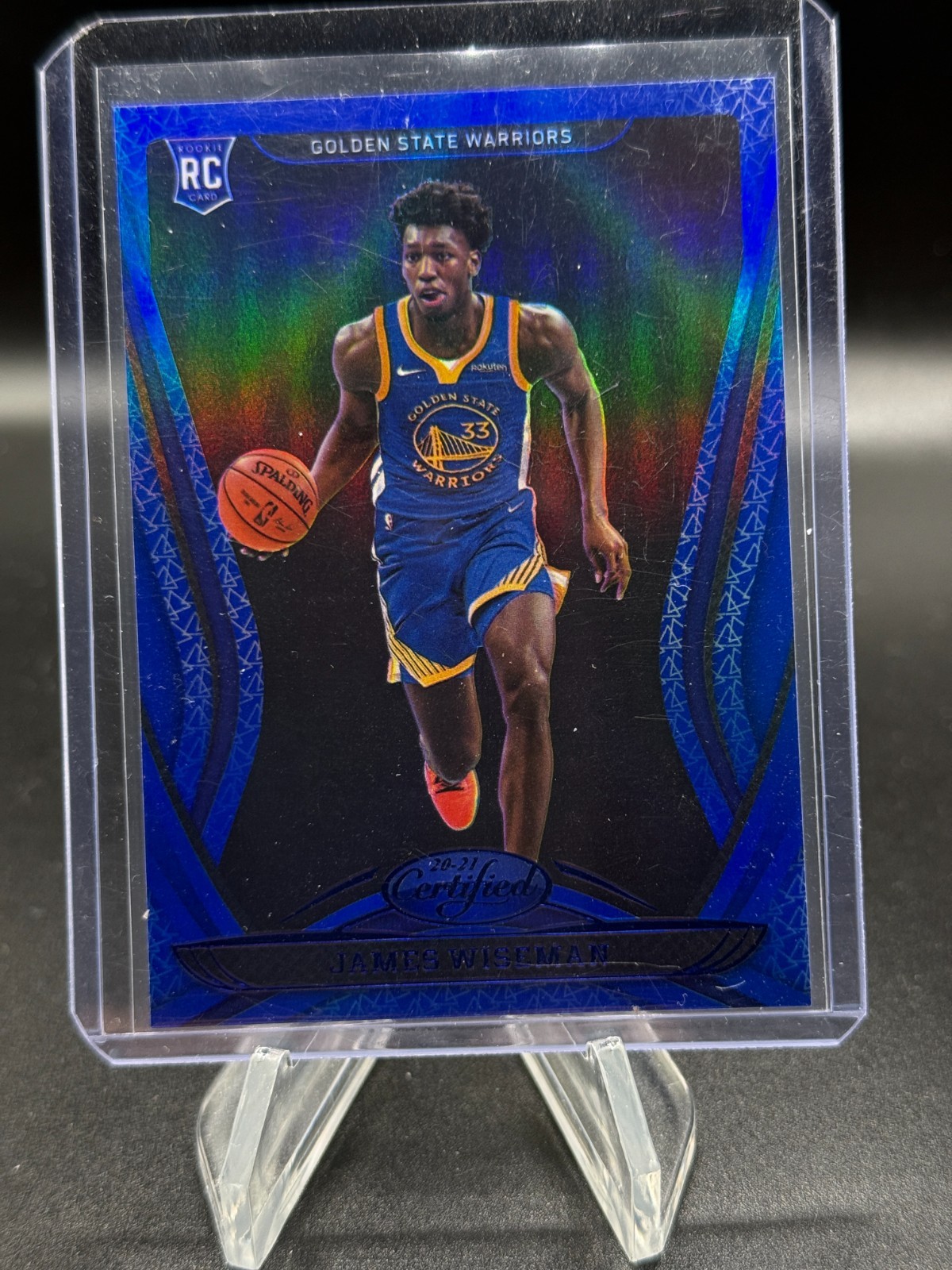 2020-21 Certified Mirror Blue James Wiseman #199 Rookie RC