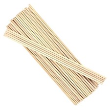 Wooden Dowel Rods 1/2 x 24 Inch Round Unfinished Hardwood Craft Sticks for DI...