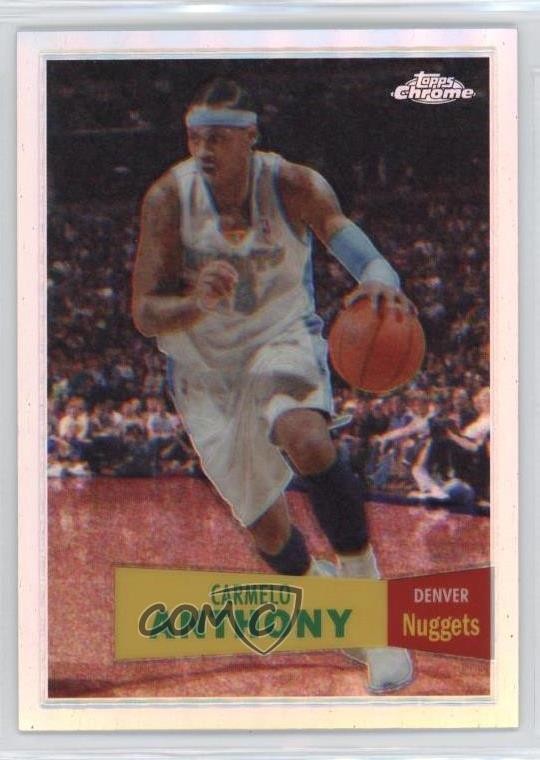 2007 Topps Chrome 1957-58 Variations Refractor /999 Carmelo Anthony #15 HOF 0lm
